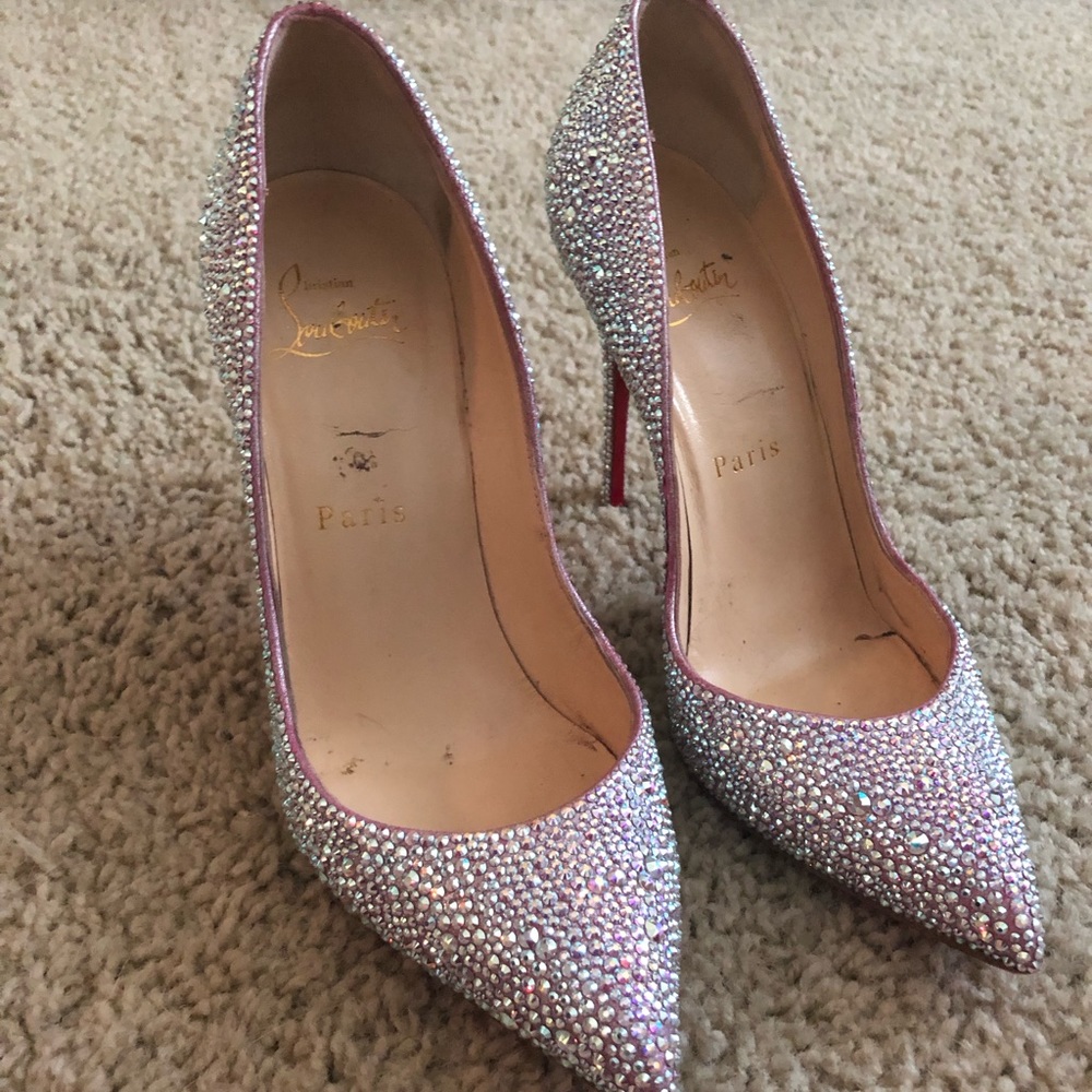 Crystal studded size us 6 Christian Louboutin
